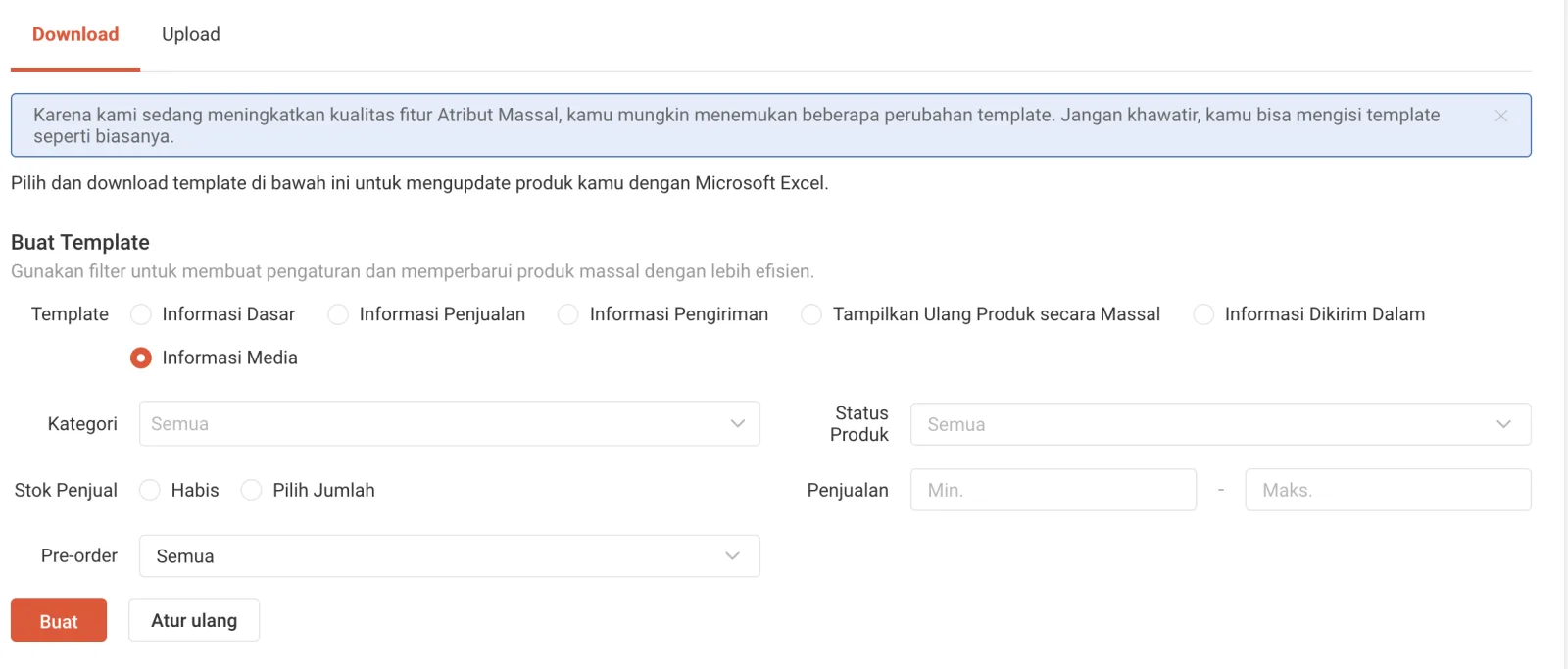 Template Excel Mass Update Media Info dari Shopee Seller Centre untuk di-upload ke Watermarkuy