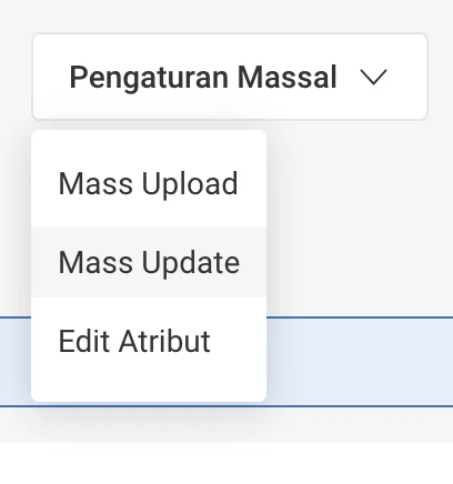 Menu Mass Update Media Info di Shopee Seller Centre — pilih Media Info lalu download template